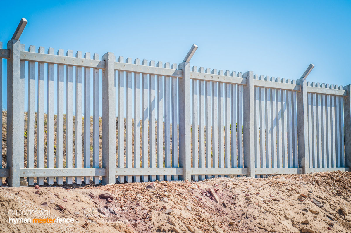 Concrete Palisade Fence Coverland Hyman Master Fence