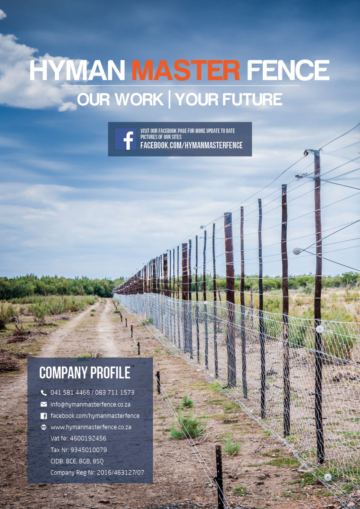 Hyman Master Fence Company Brochure of products and services